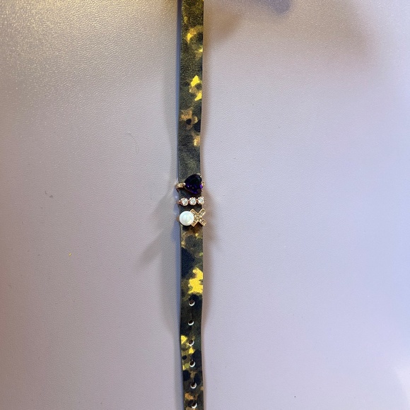 NWT Stella & Dot - Keep Collective - 3 charms on brown camouflage leather band - Picture 3 of 10